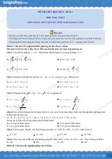 Đề thi giữa kì 2 Toán 9 - Đề số 3